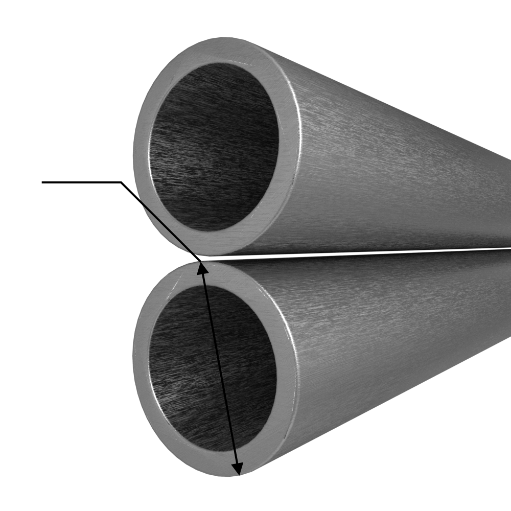 трубы вгп оцинкованные 32х3.2 ду тагмет (печная сварка), длина 7,8 м